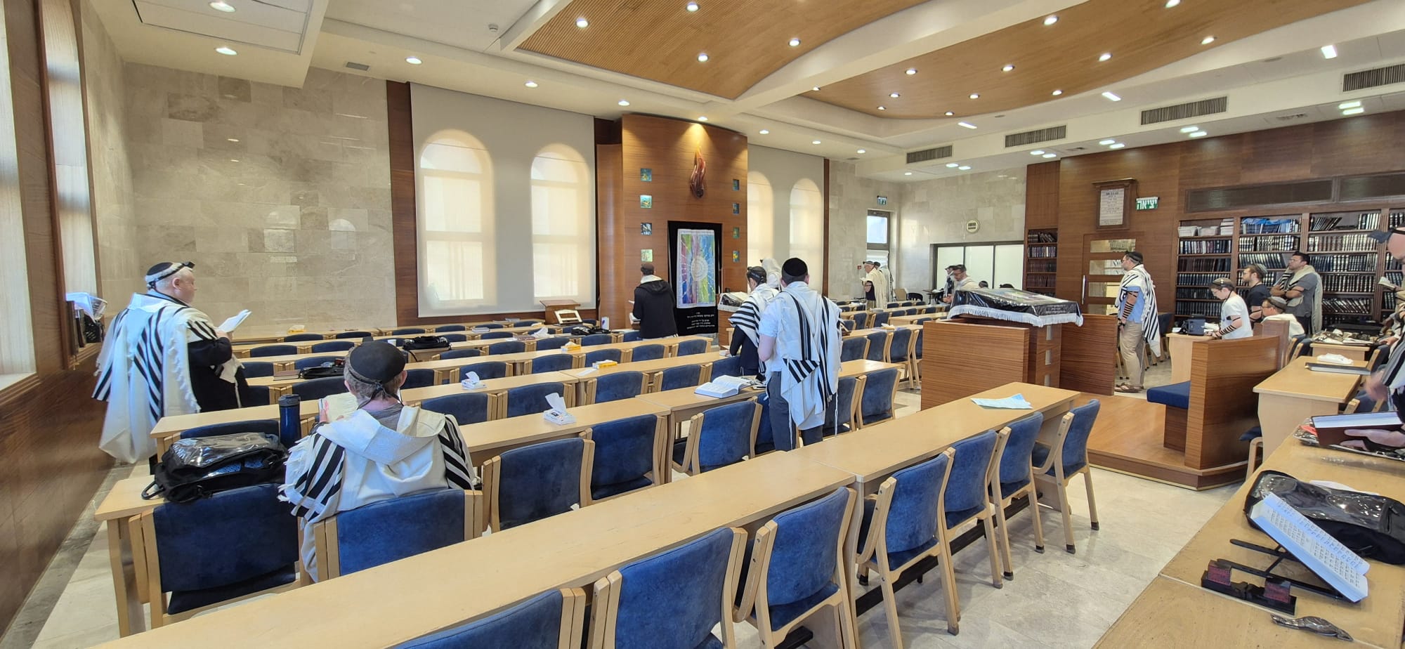 Mishkan Shilo shul interior